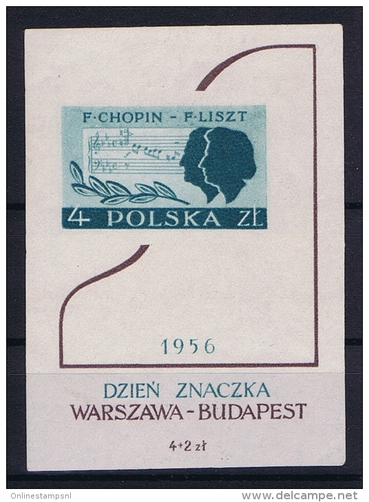 Poland: Mi  Blocks 19   MNH/**  1956 - Blocs & Hojas