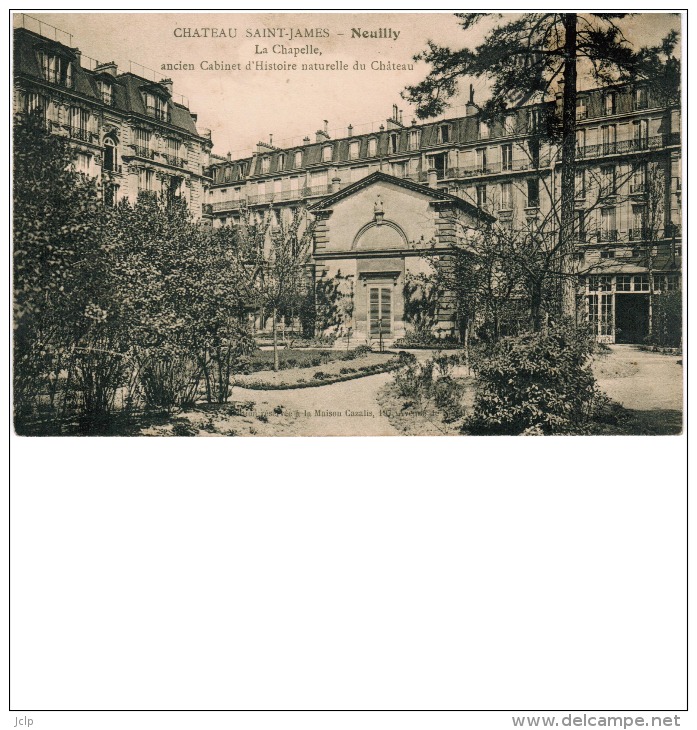 NEUILLY-SUR-SEINE   Château Saint-James   La Chapelle, Ancien Cabinet D'Histoire Naturelle - Neuilly Sur Seine