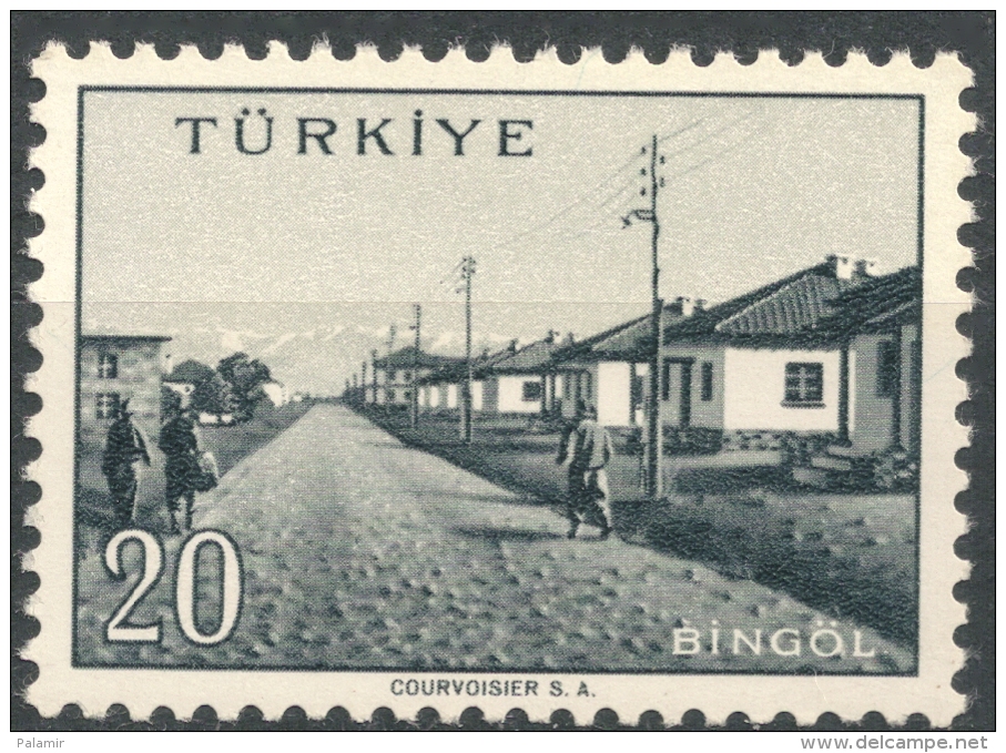 Turkey  1958   Landscapes - Bingol   20k   MNH    Scott#1324 - Neufs