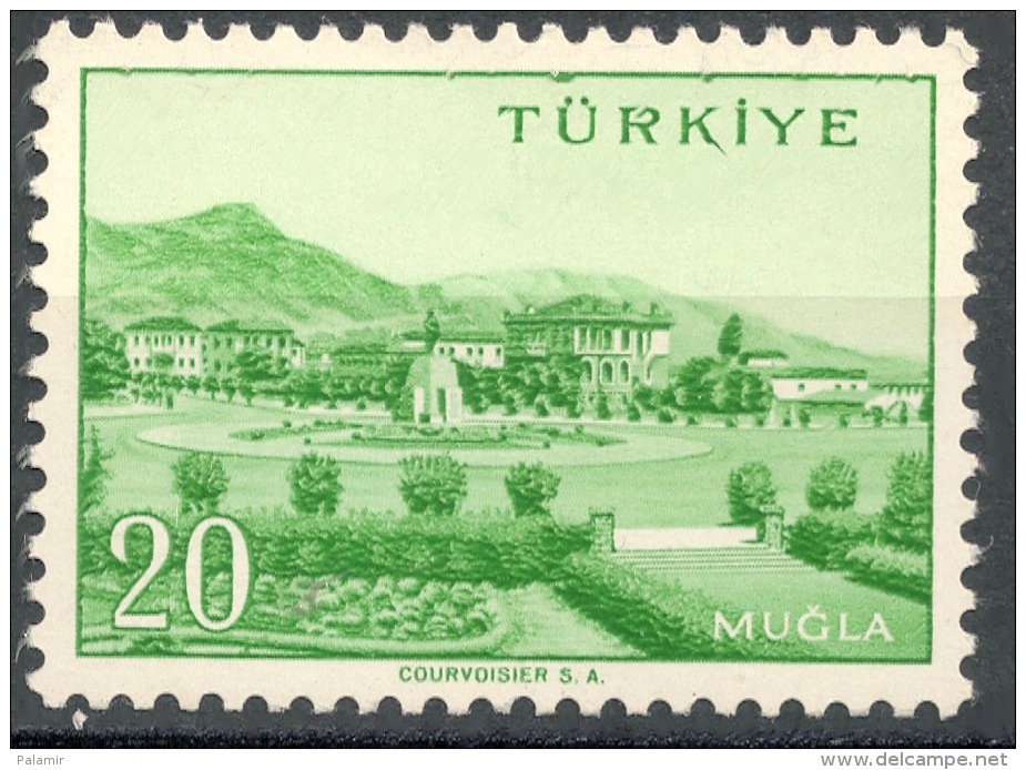 Turkey  1960   Landscapes - Mugla   20k   MNH    Scott#1405 - Nuovi