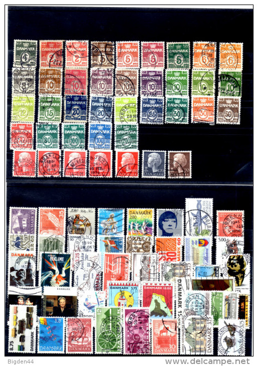 Small Collection Of Danemark_about 240 Stamps - Verzamelingen