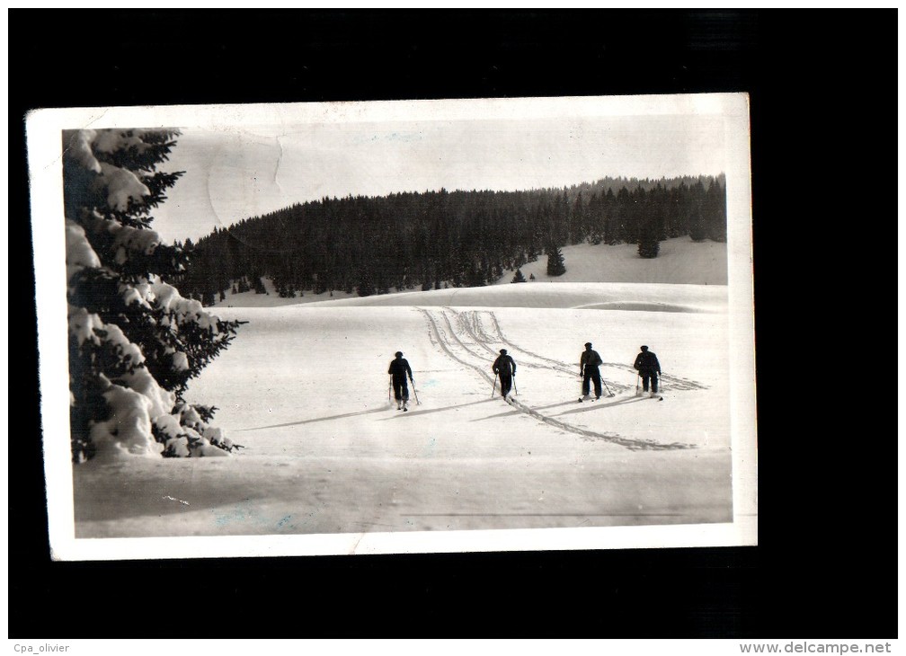 25 MOUTHE RISOL Sports Hiver, Champ De Neige Des Baties, Ski De Fond, Ed Vuez, CPSM 9x14, 1938 - Mouthe