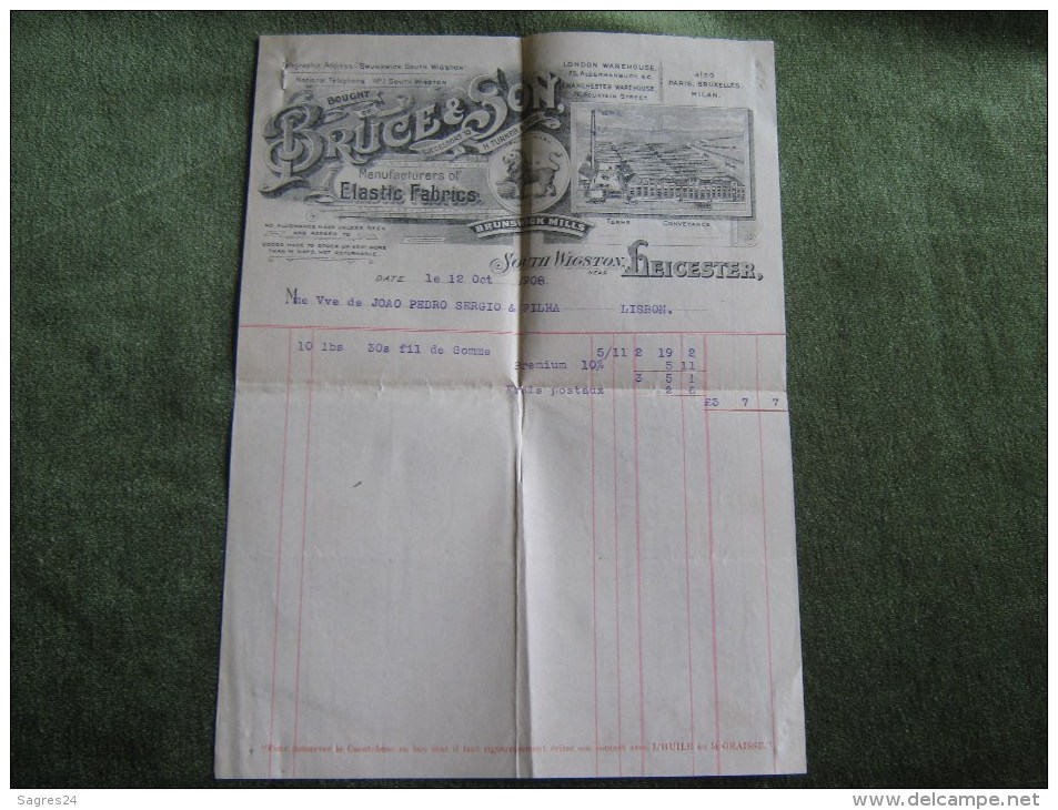 Bruce & Son-Successors To H.Turner & Son,Manufacturers Of Elastic Fabrics 1908 - United Kingdom