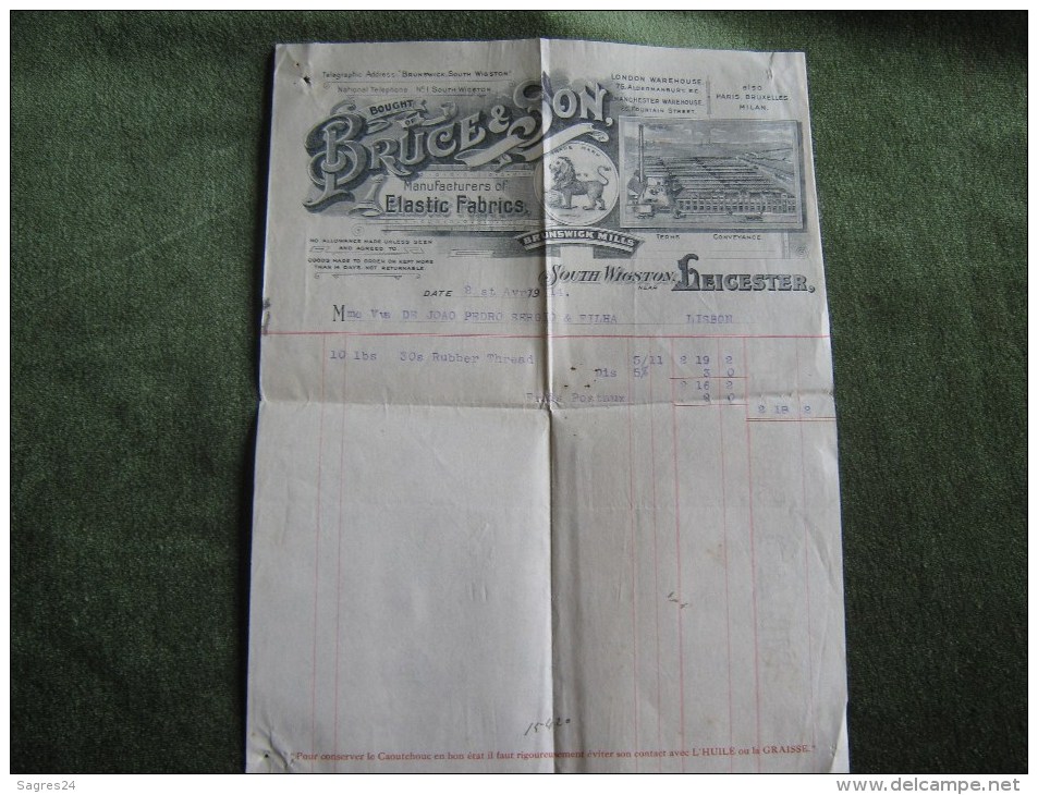 Bruce & Son-Successors To H.Turner & Son,Manufacturers Of Elastic Fabrics 1914 - Ver. Königreich