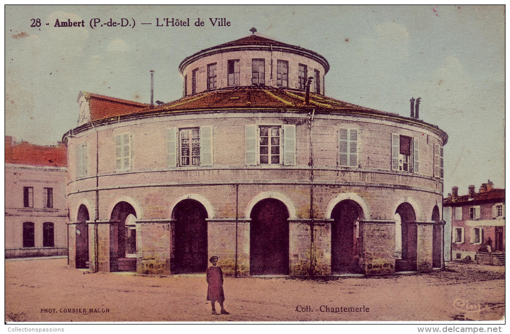 63 - PUY DE DÔME - Ambert - L'Hôtel De Ville - Carte Animée - Ambert