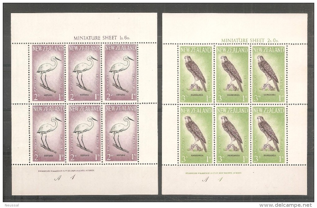 2 Hb 405/6 Pajaros New Zeland. - Other & Unclassified