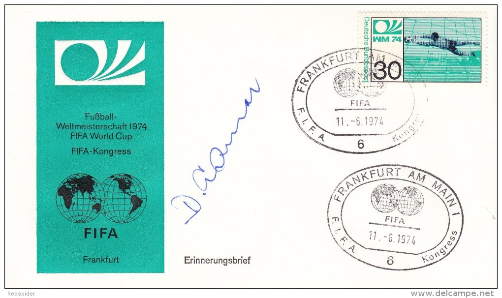 FUSSBALL-FOOTBALL-SOCCER- CALCIO, Western Germany, 1974, Special Cancellation !! - 1974 – Germania Ovest