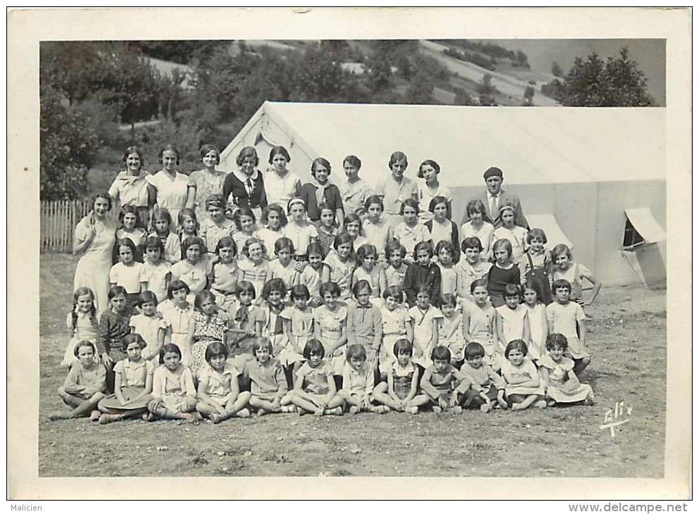 Ref 198- Authentique Photo- Photographe Alix  -bagneres De Bigorre- Hautes Pyrenees - Camp De Vacances -scouts ? - Autres & Non Classés