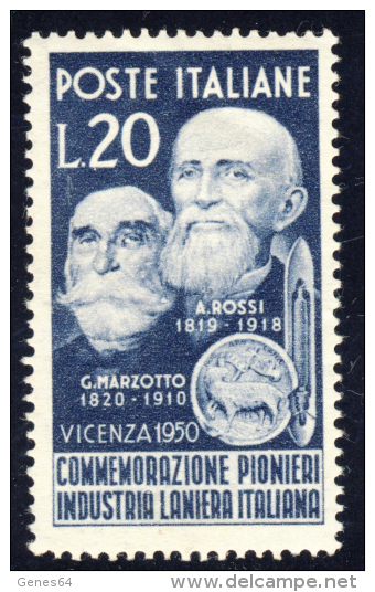 Pionieri Dell´Industria Laniera - 1950 - 20 Lire (Sassone 628) MNH** - 1946-60: Nuovi