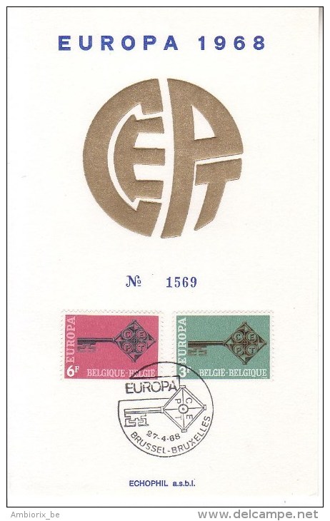 Carte Maximum  1452-53 Brussel - 1961-1970