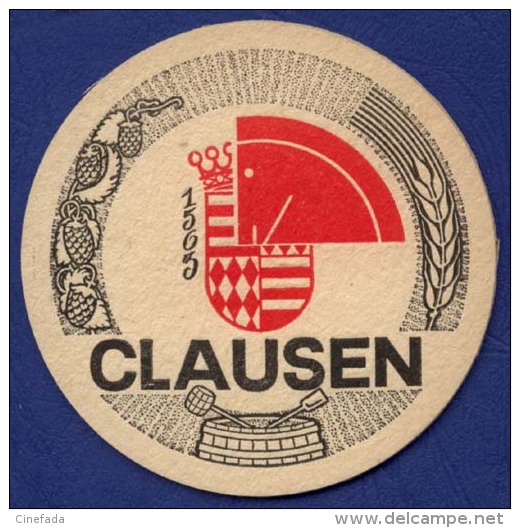 CLAUSEN. Diamètre 9cm. - Sous-bocks