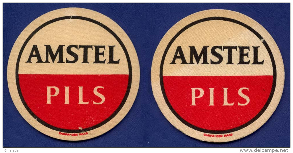 AMSTEL PILS. Recto Et Verso Identiques. - Sous-bocks