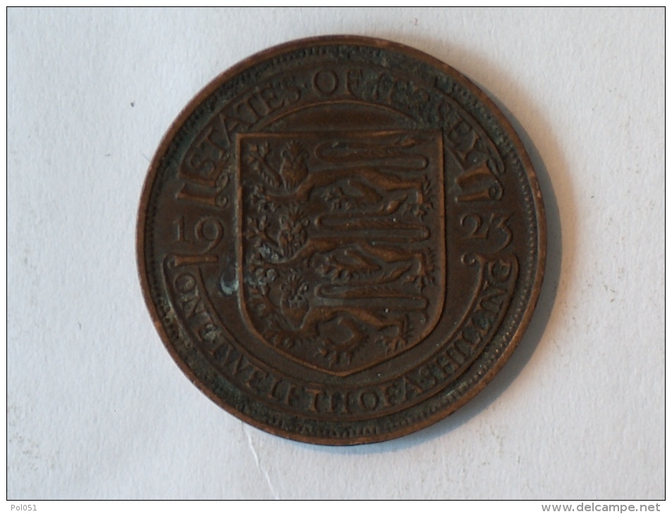 JERSEY 1/12 SHILLING 1923 - Jersey