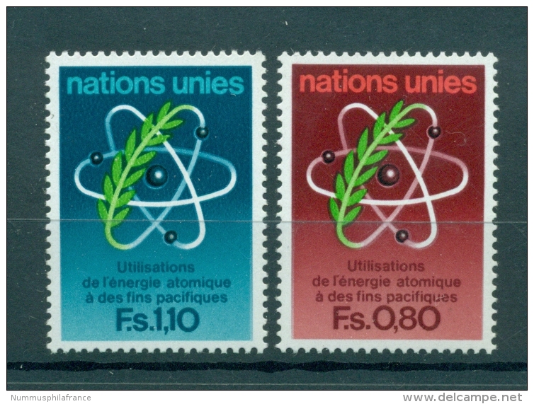 Nations Unies Géneve 1977 - Michel N.70/71 -  Energie Atomique - Unused Stamps