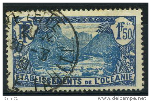 France : Océanie N° 75 Oblitéré Année 1927 Belle Oblitération - Used Stamps