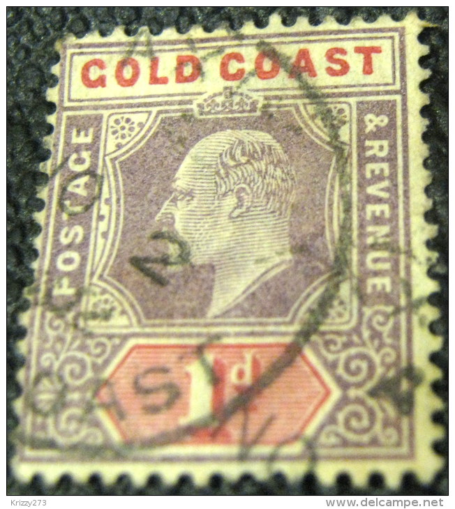 Gold Coast 1902 King Edward VII 1d - Used - Goudkust (...-1957)