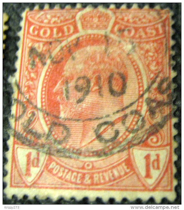 Gold Coast 1908 King Edward VII 1d - Used - Côte D'Or (...-1957)