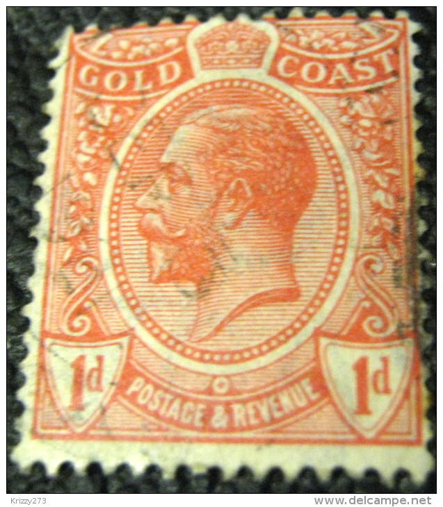 Gold Coast 1913 King George V 1d - Used - Côte D'Or (...-1957)