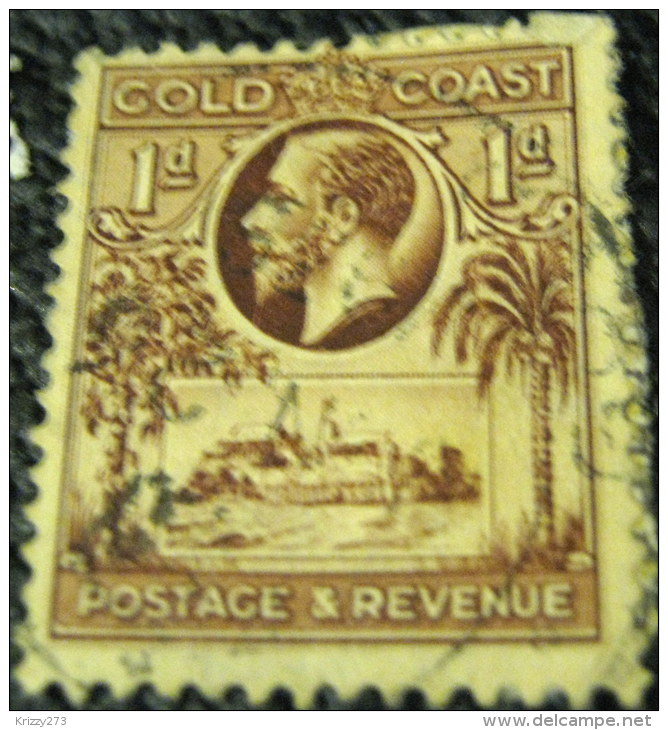 Gold Coast 1928 Christianberg Castle 1d - Used - Côte D'Or (...-1957)