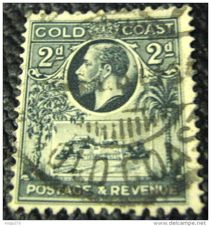 Gold Coast 1928 Christianberg Castle 2d - Used - Côte D'Or (...-1957)