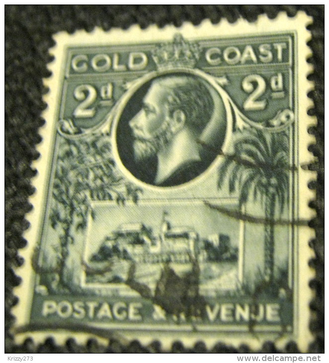 Gold Coast 1928 Christianberg Castle 2d - Used - Côte D'Or (...-1957)