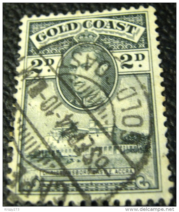 Gold Coast 1938 King George V Christiansborg Castle Accra 2d - Used - Gold Coast (...-1957)