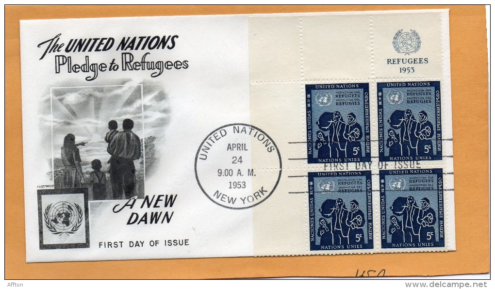 United Nations New York 1953 FDC - FDC