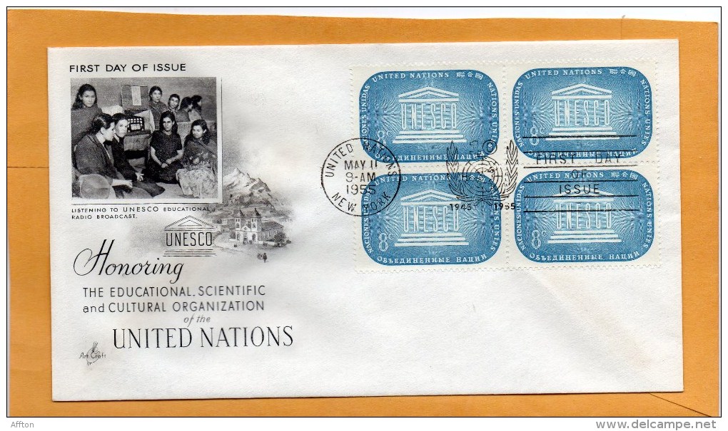 United Nations New York 1955 FDC - FDC