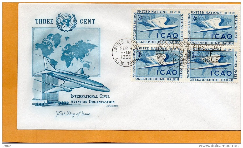 United Nations New York 1955 FDC - FDC