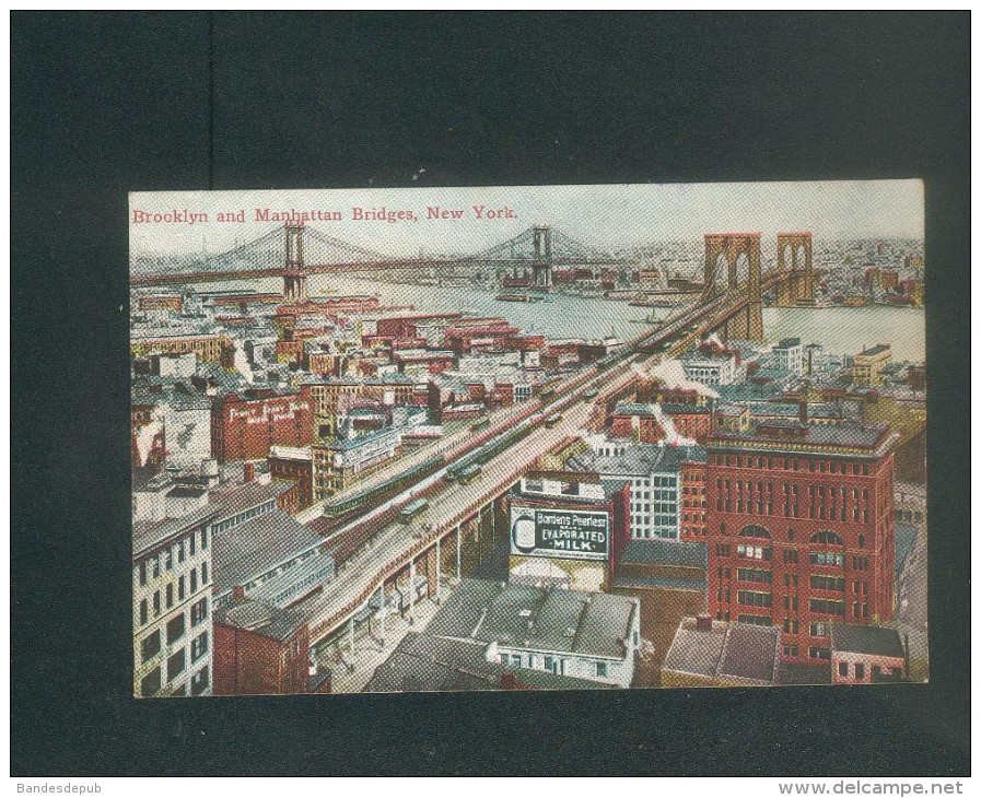 USA - New York - Brooklyn And Manhattan Bridges ( Success Postal Card) - Ponti E Gallerie