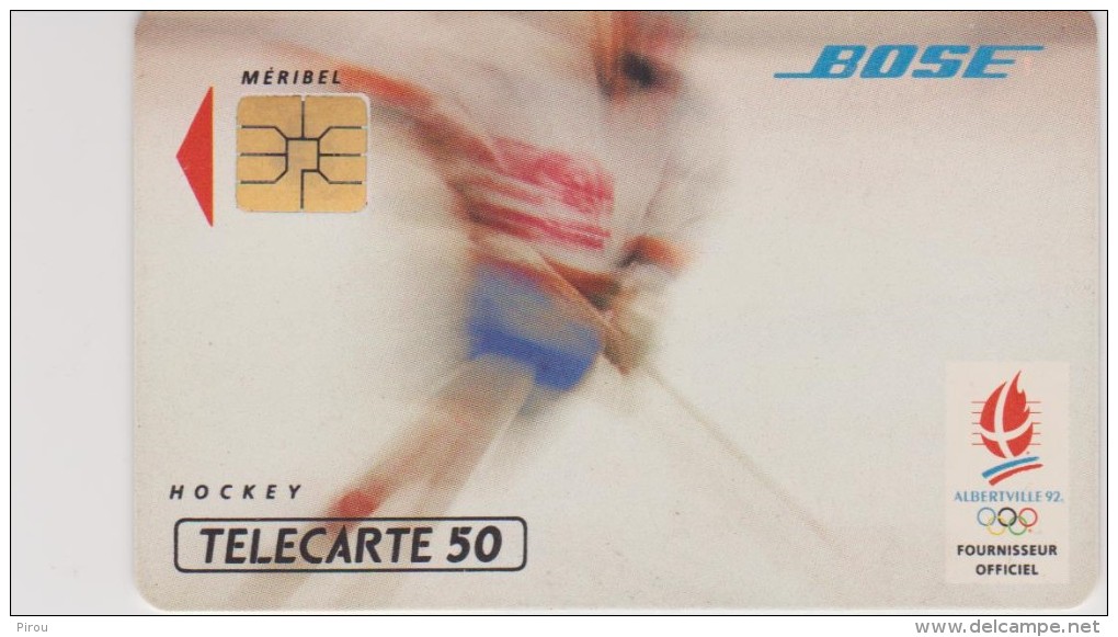 TELECARTE : JEUX OLYMPIQUES D'ALBERTVILLE 1992  MERIBEL  HOCKEY - Juegos Olímpicos