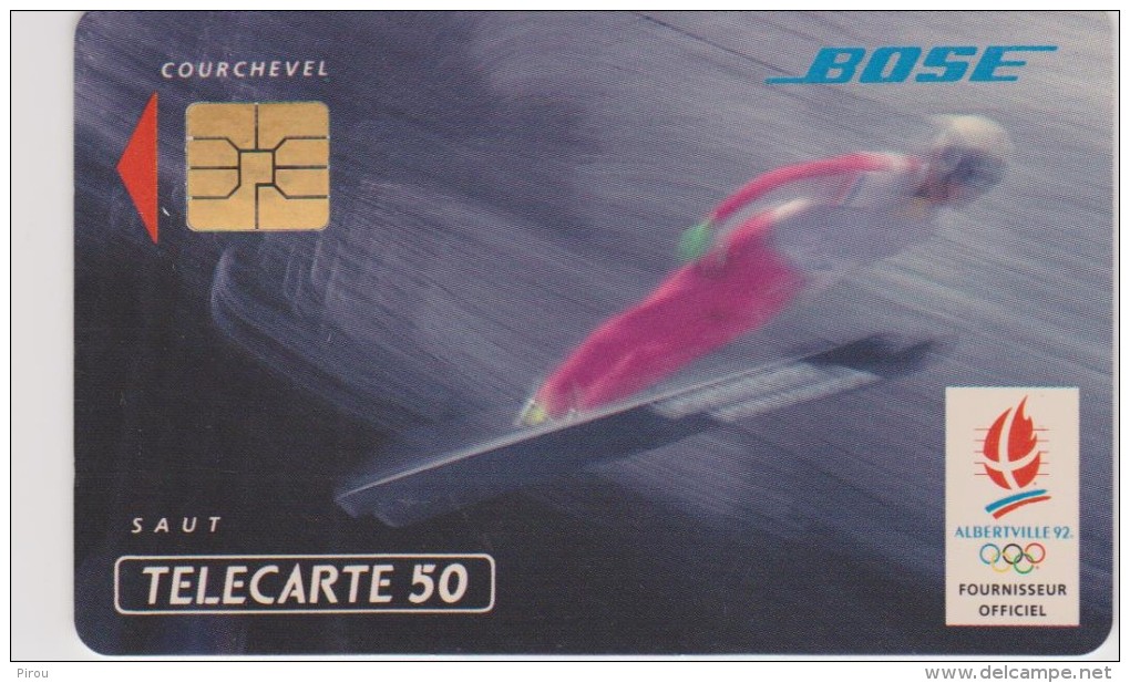 TELECARTE : JEUX OLYMPIQUES D'ALBERTVILLE 1992  COURCHEVEL  SAUT - Olympische Spiele