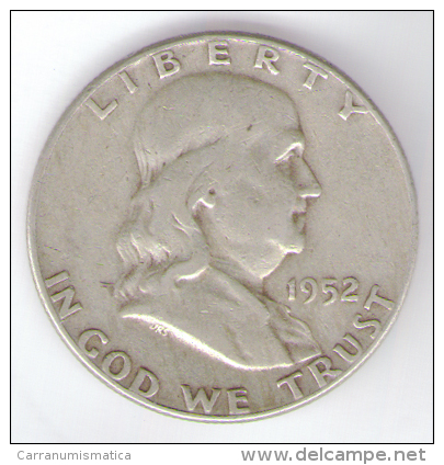 STATI UNITI HALF DOLLAR 1952 AG SILVER - 1948-1963: Franklin