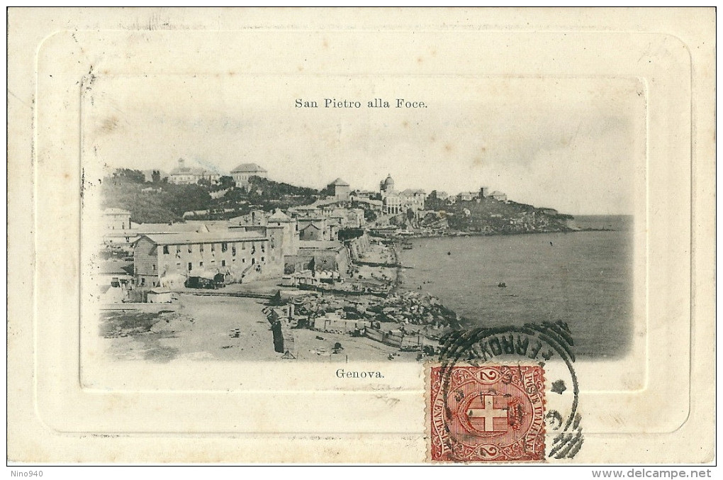 SAN PIETRO ALLA FOCE (GE) - PANORAMA - F/P -V - I - Genova