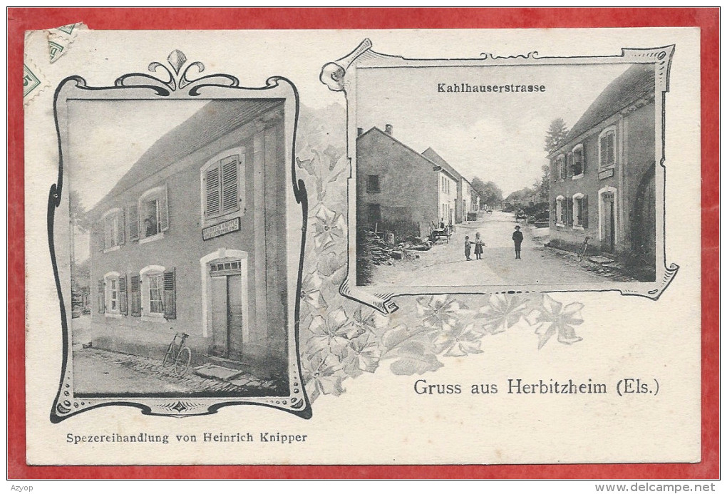 67 - GRUSS Aus HERBITZHEIM - Spezereihandlung Heinrich KNIPPER - Kahlauserstrasse - Autres & Non Classés