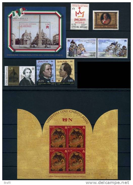 2011 Ganze Jargang Neuen Briefmarken Von Vatikanstadt - Années Complètes