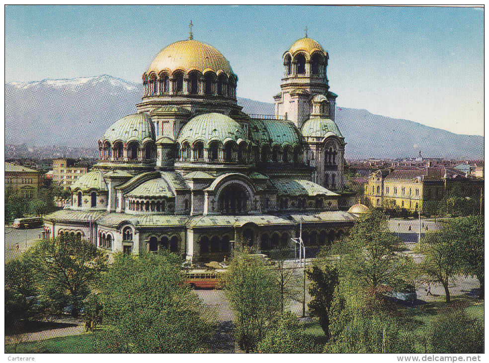 BULGARIE,BALGARIJA,BULGARIA,SOFIA,carte Avec Timbre,DOME ALEXANDRE NEVSKI - Bulgarien