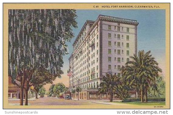 Florida Clearwater Hotel Fort Harrison Curteich - Clearwater