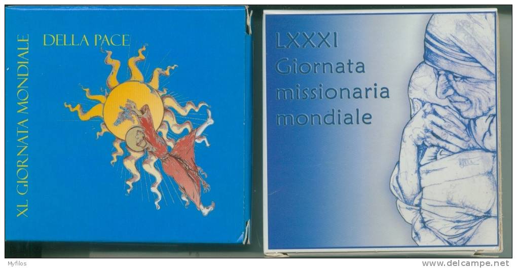 2007 VATICANO VATIKAN EURO 5,00 + 10,00 GIORNATA PACE E GIORNATA MISSIONARIA - Vatican