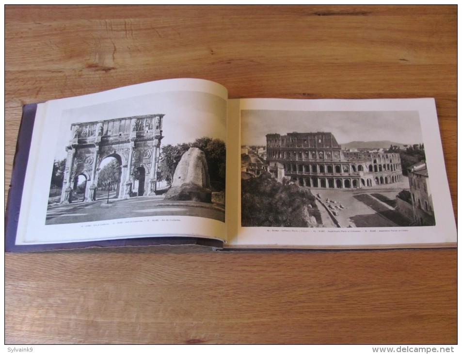 ROMA CENTOVENTI TAVOLE 120 RICORDO DI VEDUTE PITTURA SCULTURA ATTILIO SCROCCHI VUES DE ROME ITALIE SOUVENIRS OBLONG FOTO - 1901-1940