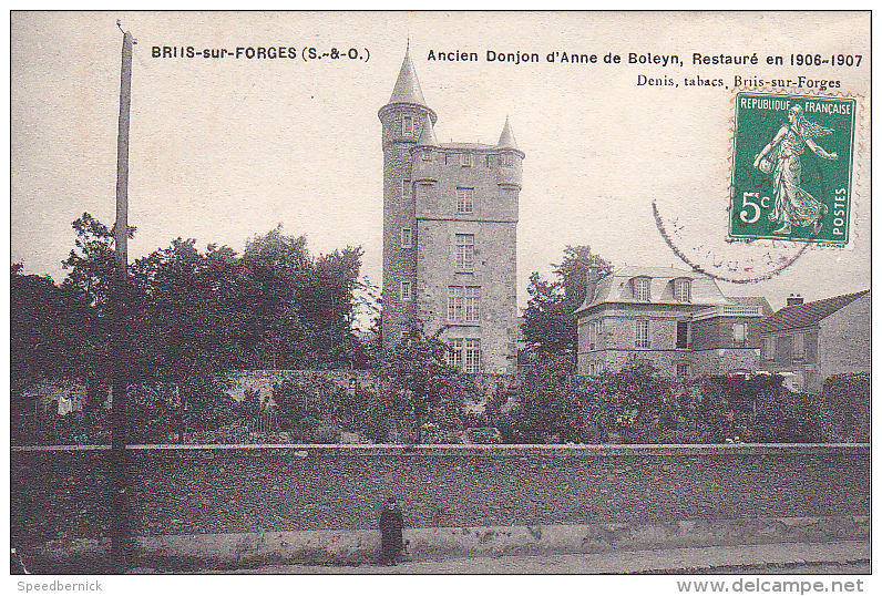 22914 BRIIS SOUS FORGES / Ancien Donjon D' Anne De Boleyn Restauré En 1906  - Denis Tabacs Ed B/F - Briis-sous-Forges