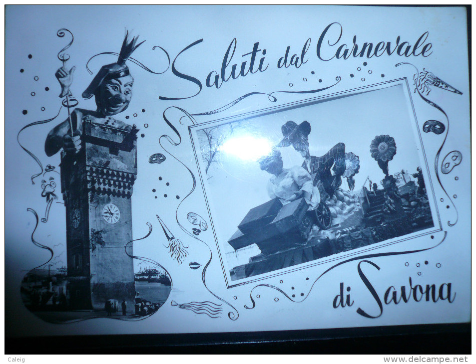 Savona Saluti Dal Carnevale Usata 28.02.54 - Savona