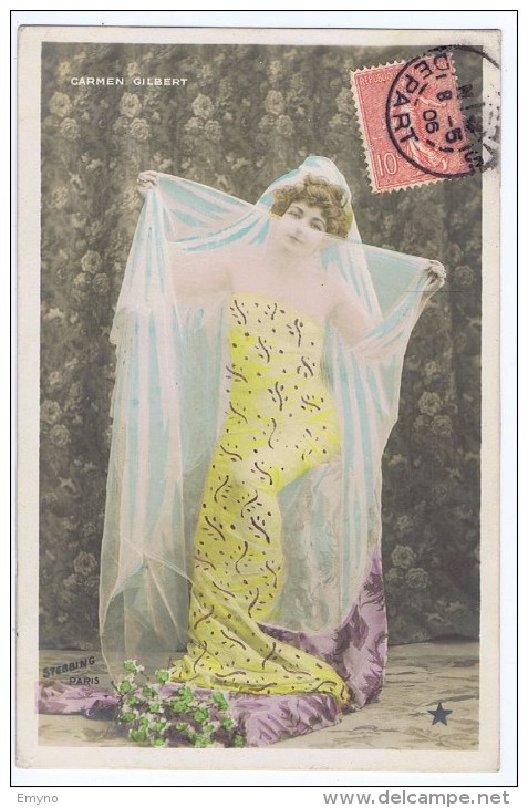 Carmen Gilbert  , Artiste 1900 , Photo Stebbing , Série 764 , Th 69 - Artiesten