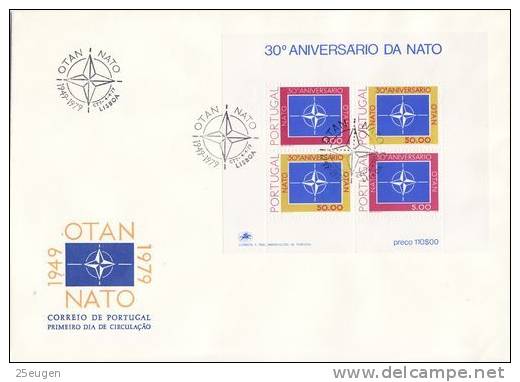 PORTUGAL 1979 NATO MS  FDC - NATO