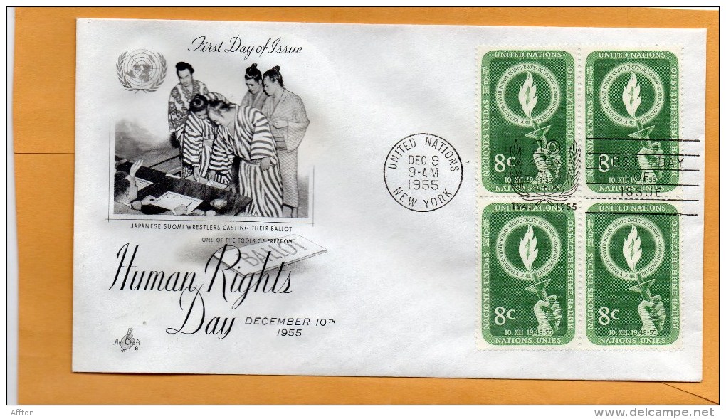 United Nations New York 1955 FDC - FDC