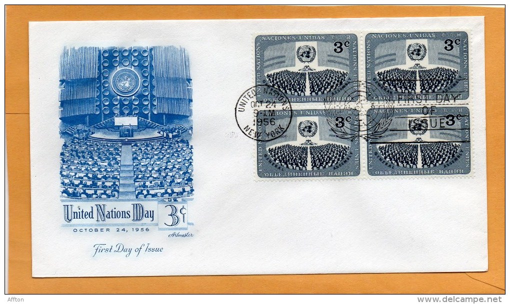 United Nations New York 1956 FDC - FDC