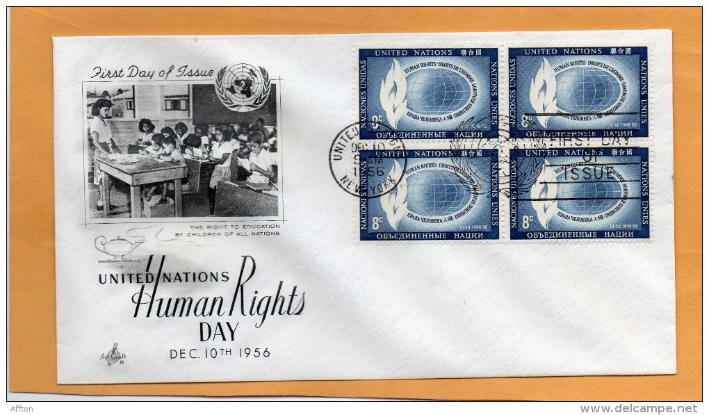 United Nations New York 1956 FDC - FDC