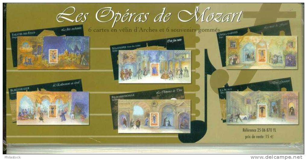 FRANCE BLOC Souvenir 2006  Série Compléte Opéras De Mozart ** (dans Son étui Jamais Ouvert) - Souvenir Blocks & Sheetlets