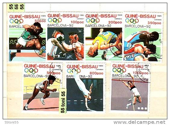 1989 Guine- Bissau   Olympic Games – Barcelona  7v.-used (O) - Zomer 1992: Barcelona