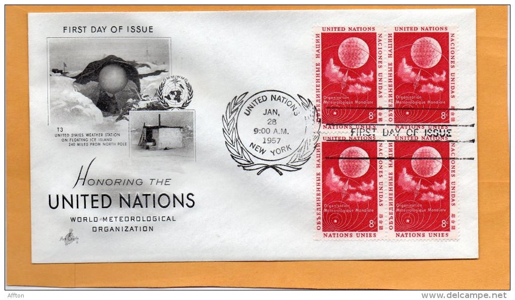 United Nations New York 1957 FDC - FDC